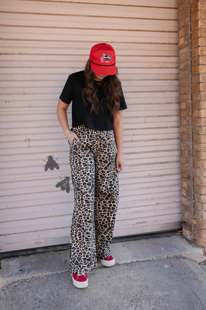 OFF THA TRACK *LEOPARD PANTS