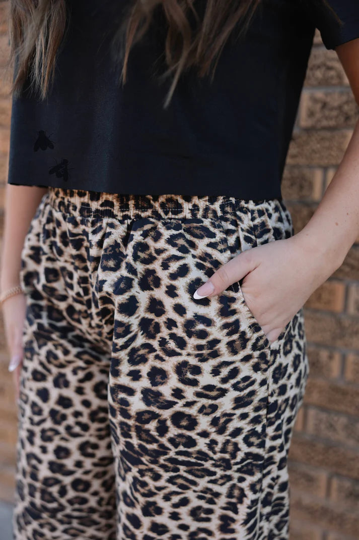 OFF THA TRACK *LEOPARD PANTS