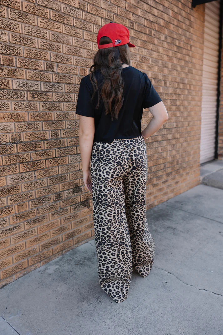 OFF THA TRACK *LEOPARD PANTS